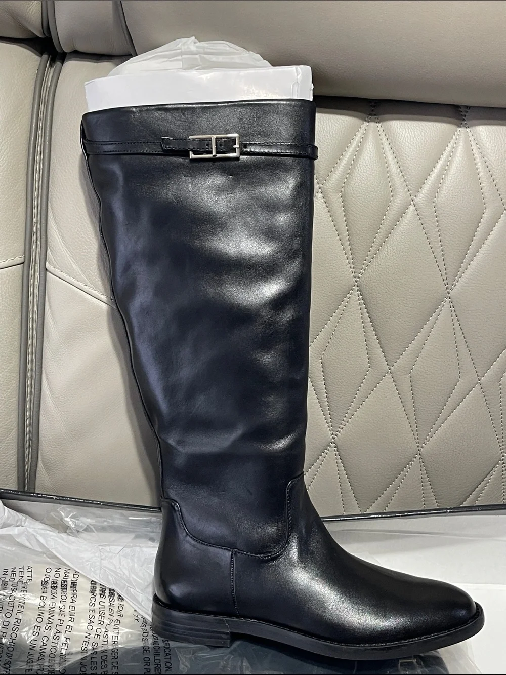 INC International Concepts BRITTAL Women's Over-the-Knee Riding Boots in Black